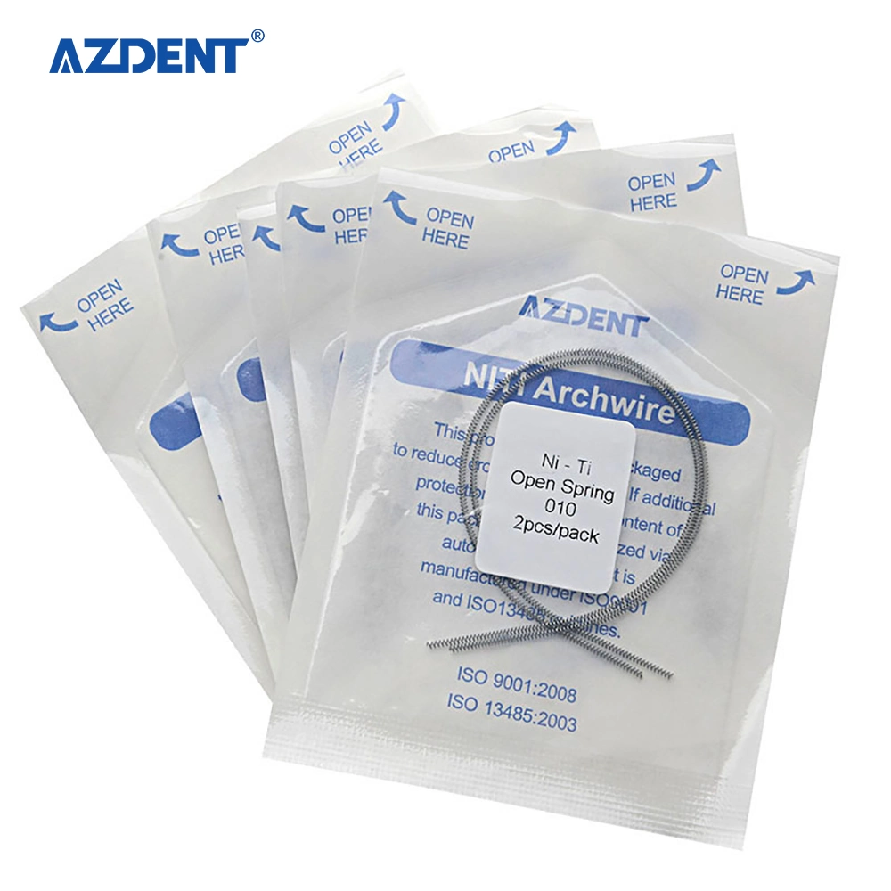 Azdent Dental Orthodontic 0.010*180mm Niti Open Coil Spring with CE