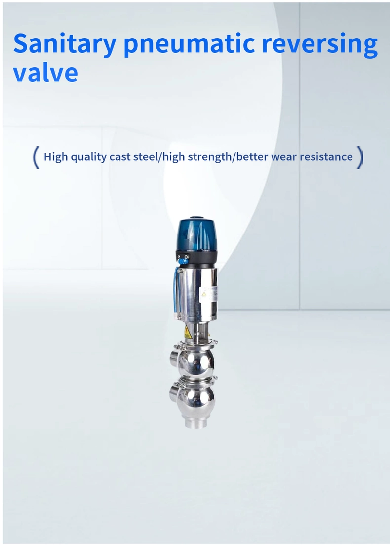 Sanitary Pneumatic Reversing Valve Stainless Steel and Other Materials