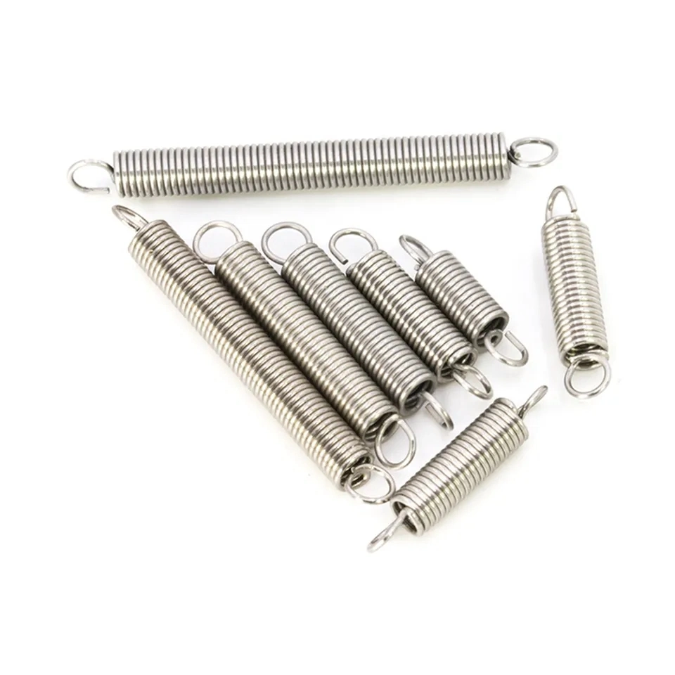 Custom Stainless Steel Carbon Steel Dual Double Hook Small Recliner Tension Spring Coil Spring with Gold Zinc Nickel Plated