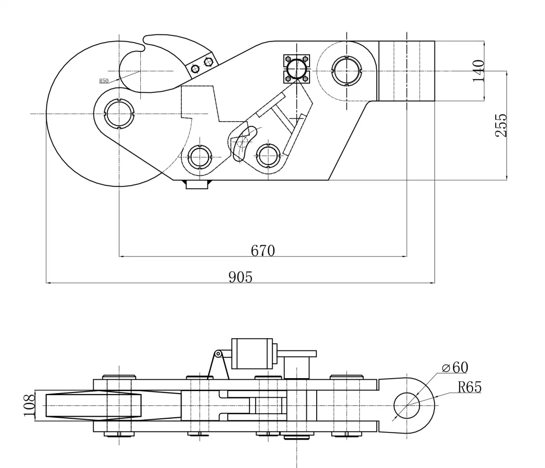 CCS, BV, ABS Approved Ship Spring Type Quick Release Towing Hook