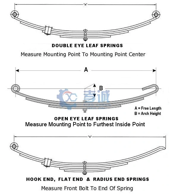 Single Axle Trailer Custom Small Suspension Leaf Spring for Truck