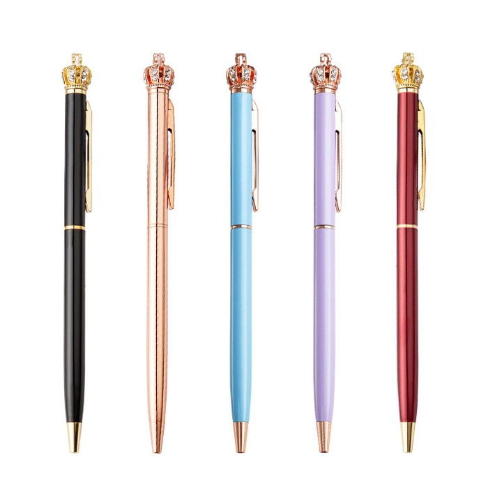 Wholesale Business Ball Pen Customized Metal Ballpoint Pen with Cap