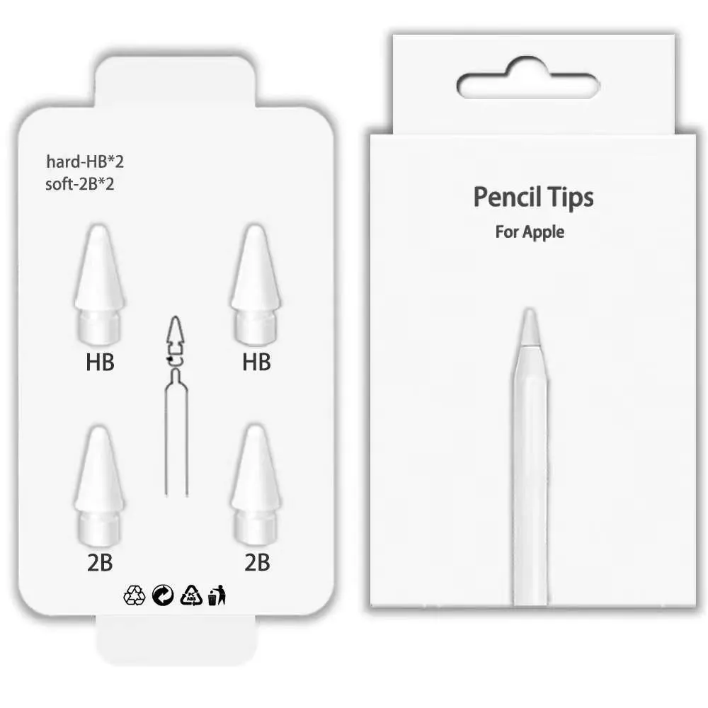 Original Dual-Layered iPad Stylus Tips 4 Pack Replacement Pencil Tips for Apple Pencil 1st / 2ND