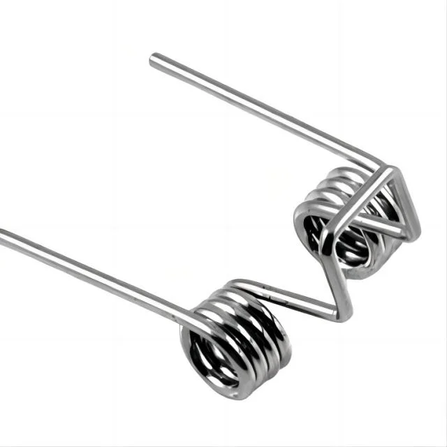 Custom Stainless Steel Shock-Absorbing Compression Spring Double Hook Tension Spring Electroplated Torsion Spring