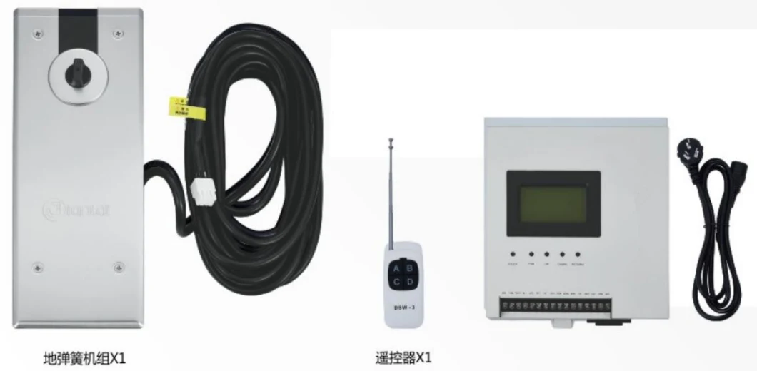 Two Ways Opening Electric Floor Spring for 180 Degree Swing Door