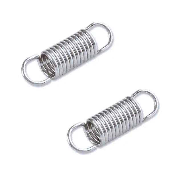 Custom Stainless Steel Carbon Steel Dual Double Hook Small Recliner Tension Spring Coil Spring with Gold Zinc Nickel Plated