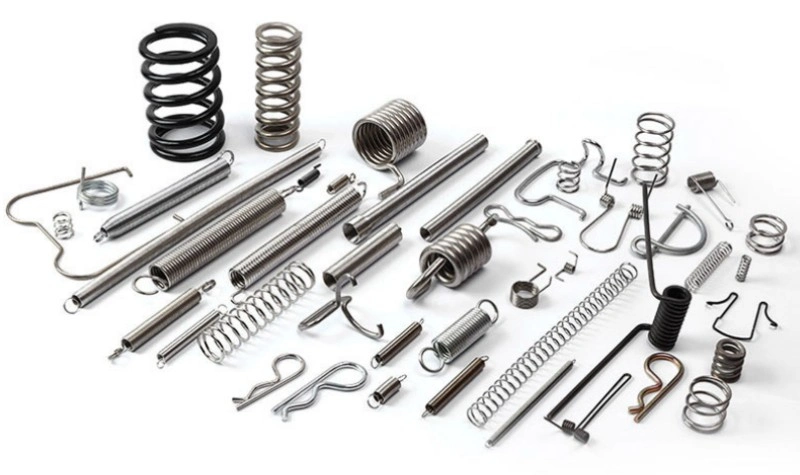 High Quality Stainless Steel Black Galvanized Coil Extension Springs with Different Hooks