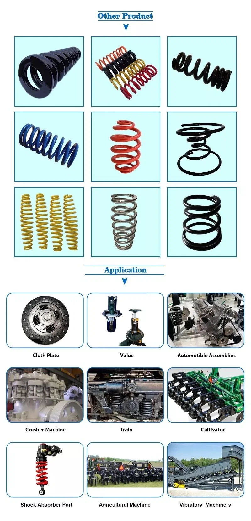 Locomotive Train Bogie Accessories Carbon Steel Spring