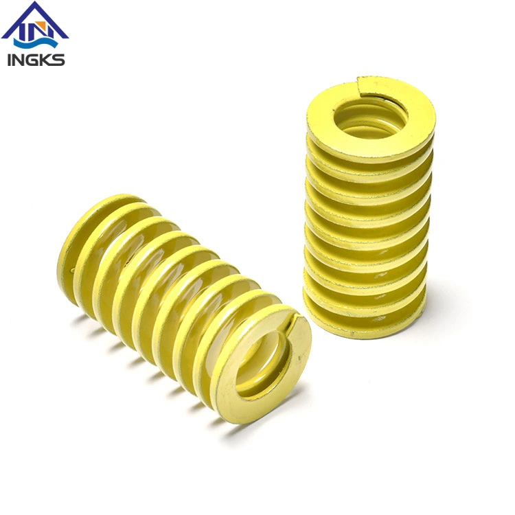 Yellow Extreme Light Load JIS Standard Compression Flat Coil Mold Die Spring