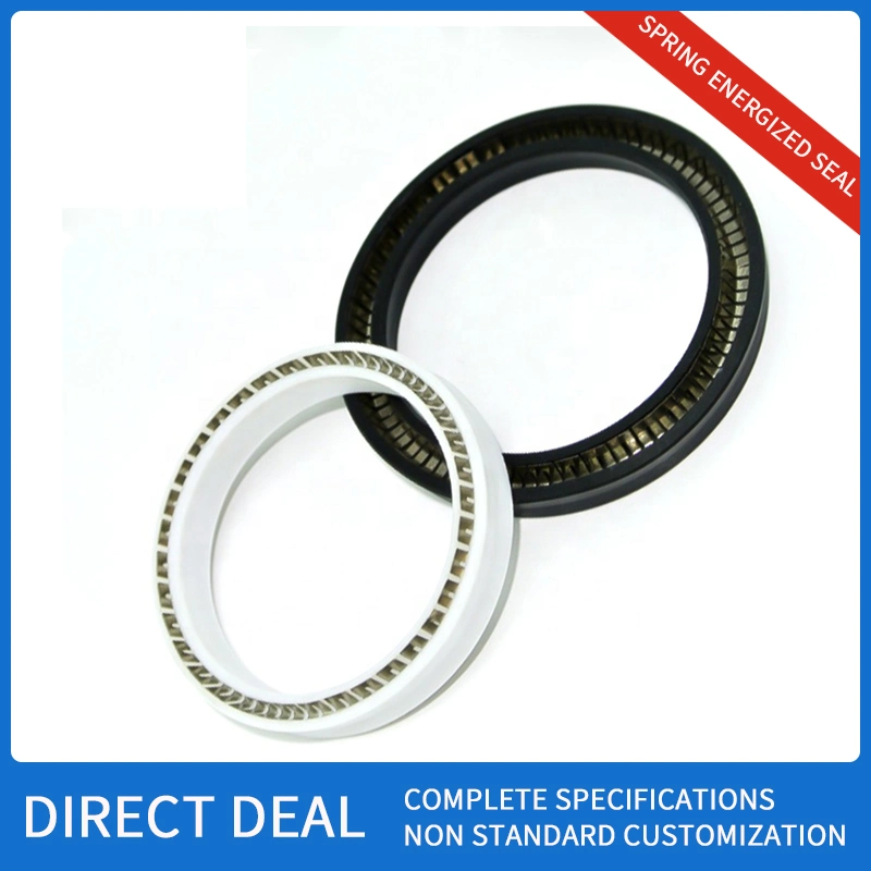 Multipurpose V-Type Spring Seal PTFE Double Lip Spring Energized Seal Oil Seal Sealing Ring