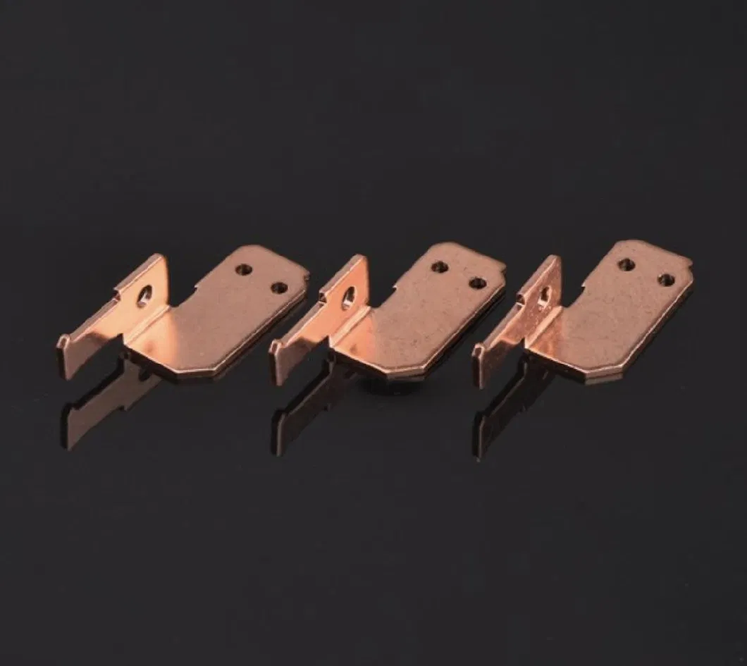 Customized Precision Terminal Stationaly Copper Sheet Metal Stamping Bending Electric Part