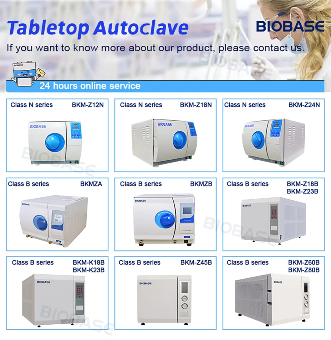 Biobase 75L 100L Flap Type Vertical Autoclave for Lab