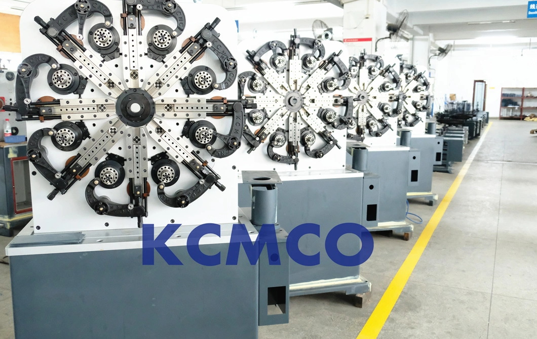 Custom Compression Springs Top Supplier KCMCO KCT-1220WZ 12 Axis Camless Spring Macine with Wire Feeding Sytem