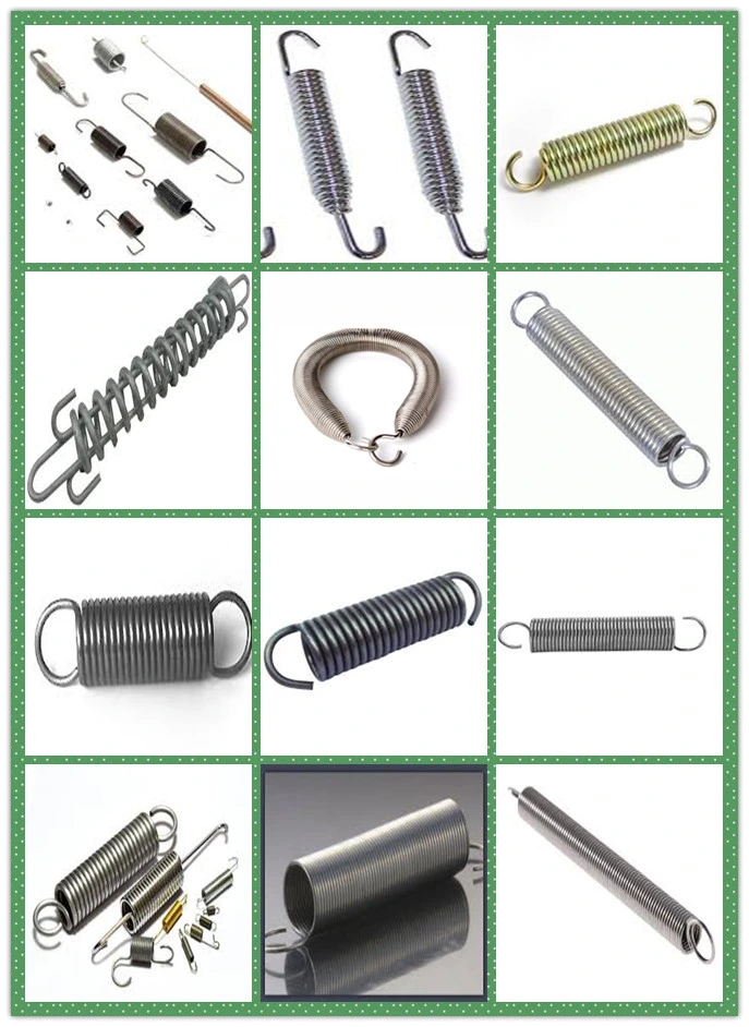 Heavy Duty Zinc Plating Extension Spring with Double Hook