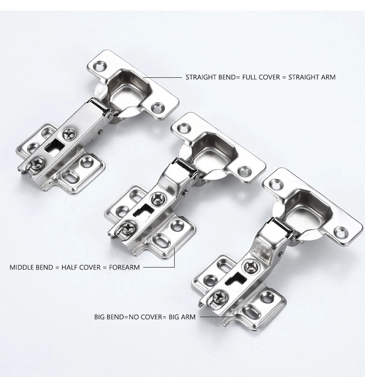 New Hot Sale 35mm Spring Loaded Slide on Two Way Hinges Cabinets Fitting Cabinet Door Hinge