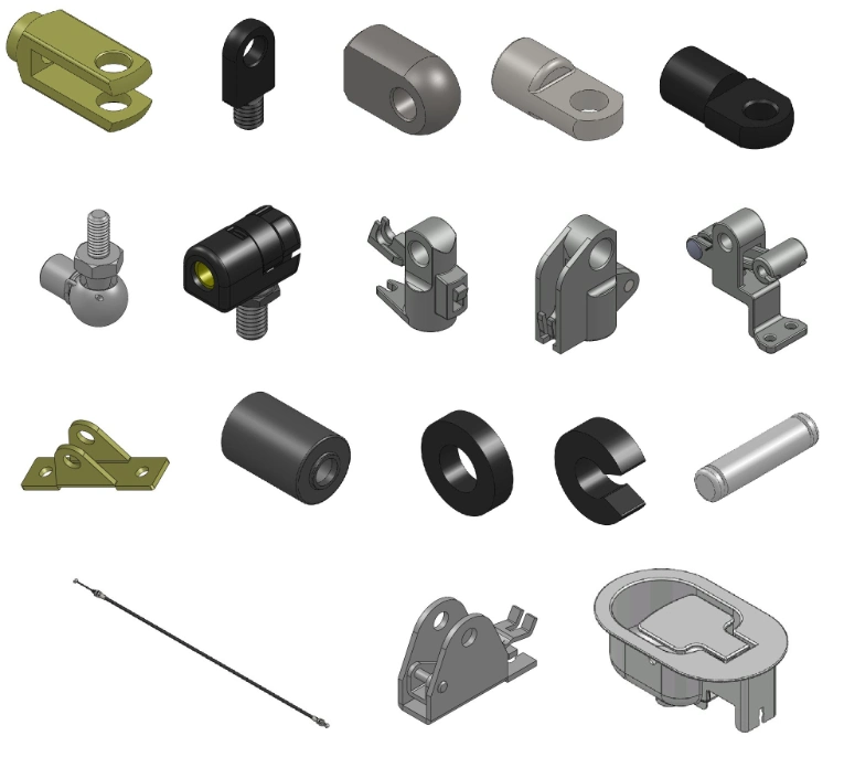 Ball Joints Gas Spring, Gas Struts with Ball Head Fittings