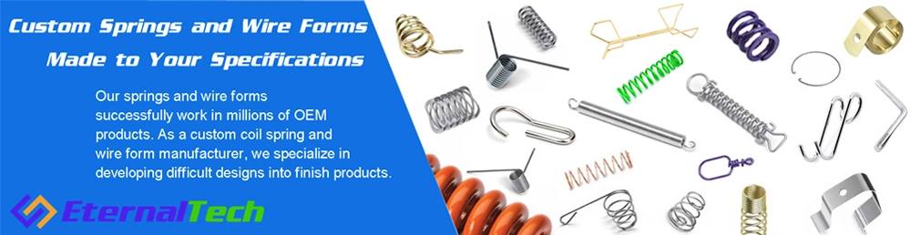Wholesale Custom Metal Stainless Steel Music Wire Open Coil Springs for Art and Craft