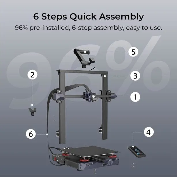 Ender-3 S1 Plus 3D Printer with Build Volume Upgrade to 300*300*300 mm