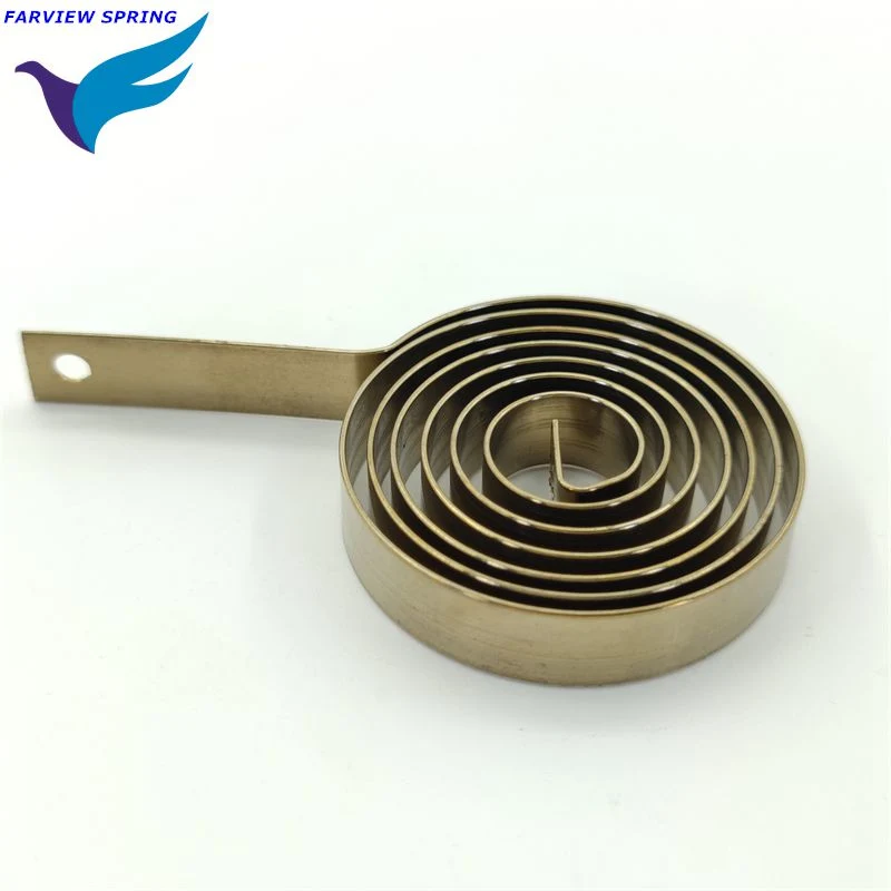 No Minimum OEM Custom Small 4mm Steel Metal Coil Constant Force Flat Torsion Spring Flat Spiral Spring for Clock