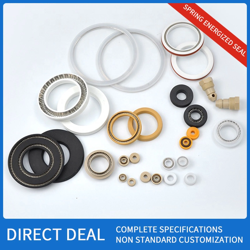 PTFE Spring Energized Seal High Pressure Rotary Rod Piston Hole Shaft Universal Seals