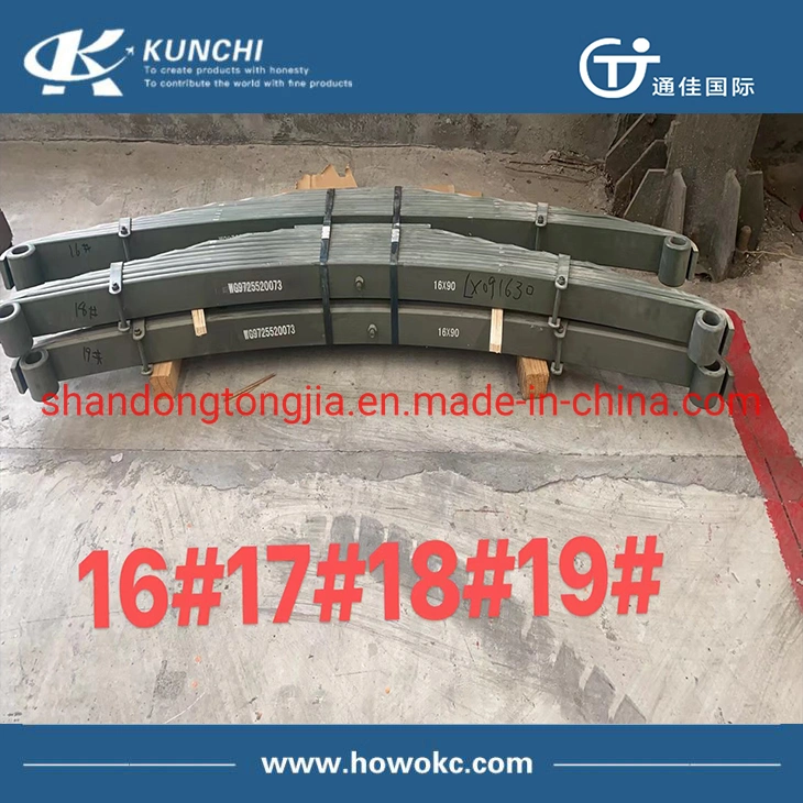 Wg9725520073 Wg9725520072 Sinotruk HOWO Steel Spring Assembly / Leaf Spring