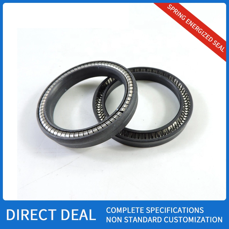 Custom Carbon Fiber Spring Energized PTFE Seal Rubber Seal Sealing Ring Spring Seal