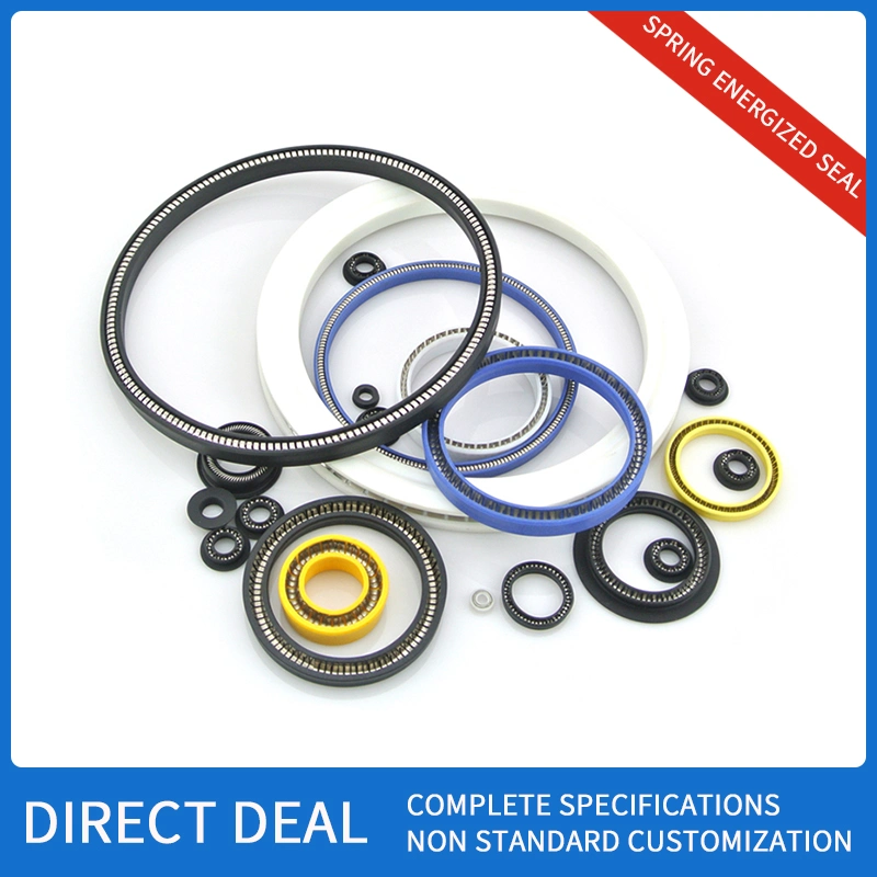 Factory Wholesale Qualified Manufacturer PTFE Material Rotary Seal Spring Energized Seal