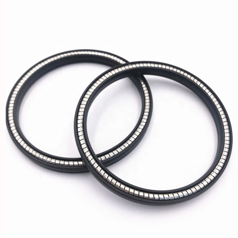 PTFE Carbon Fiber Spring Seal / Spring Energized Seal Ring for High Pressure Hydraulic Device