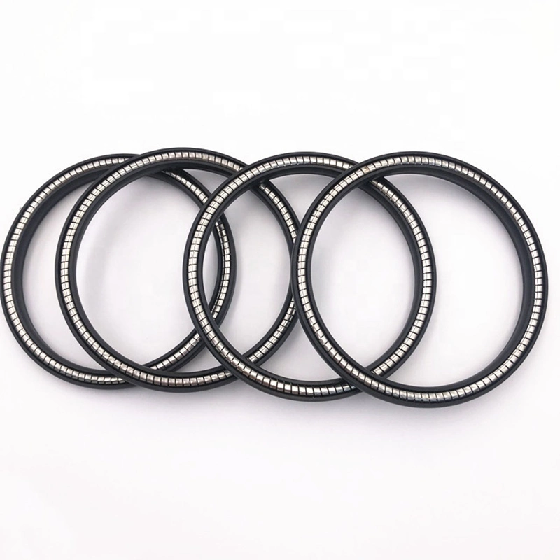 PTFE Carbon Fiber Spring Seal / Spring Energized Seal Ring for High Pressure Hydraulic Device