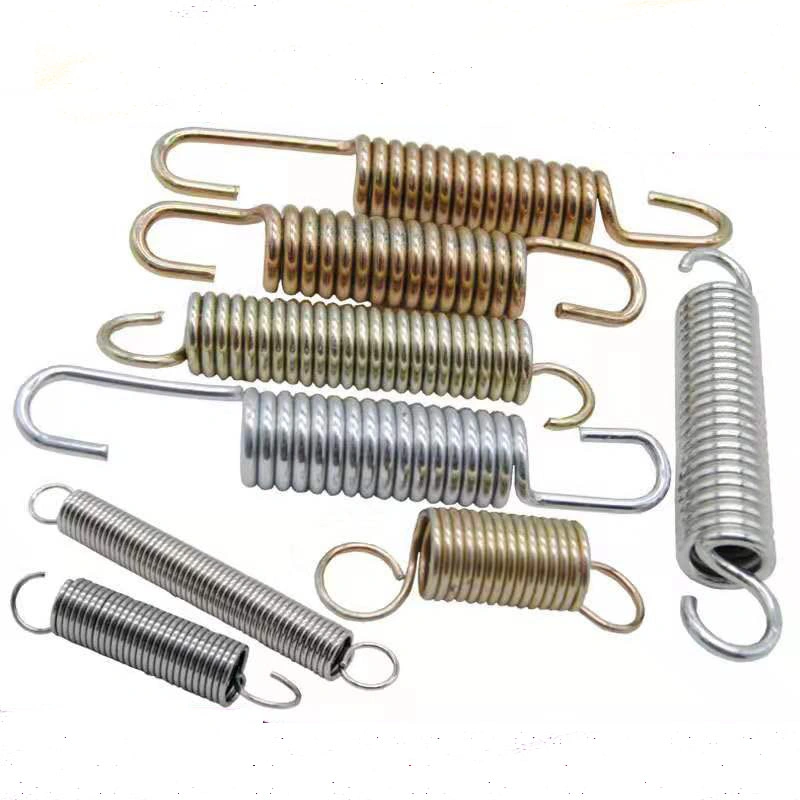 Supplier High Quaility 316 Stainless Steel Metal Long Small Adjustable Double Hook Wire Coil High Extension Tension Springs