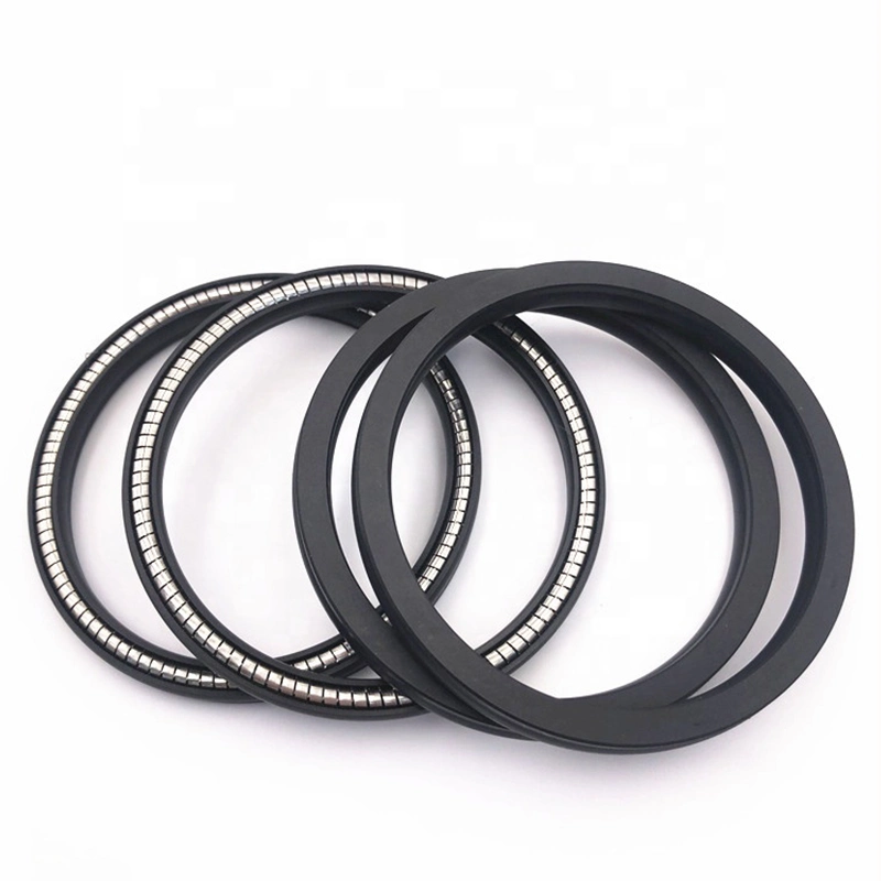 PTFE Carbon Fiber Spring Seal / Spring Energized Seal Ring for High Pressure Hydraulic Device