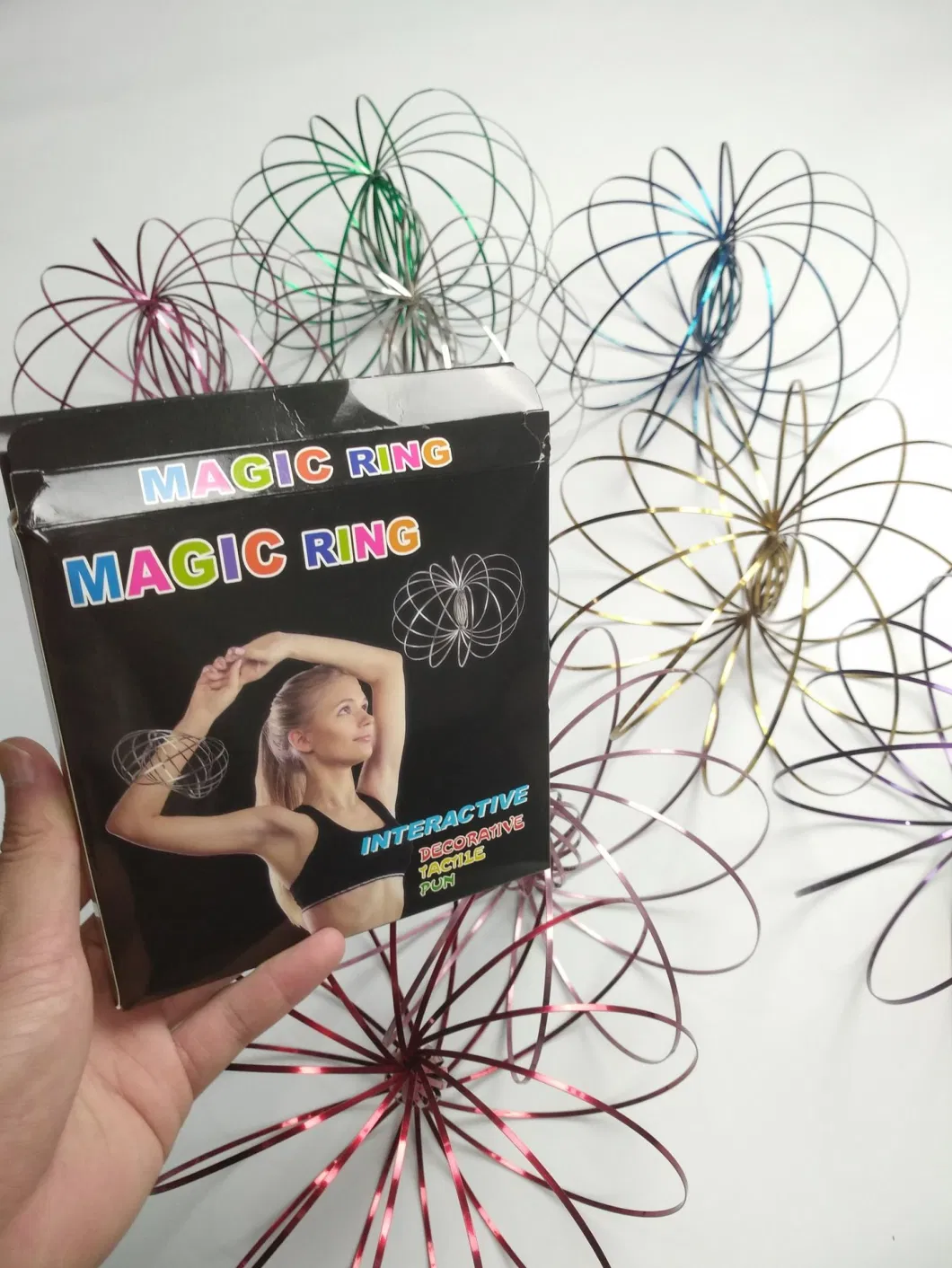 Hot Sale Magic Kinetic Rings Vortex Spring Fidget Toys