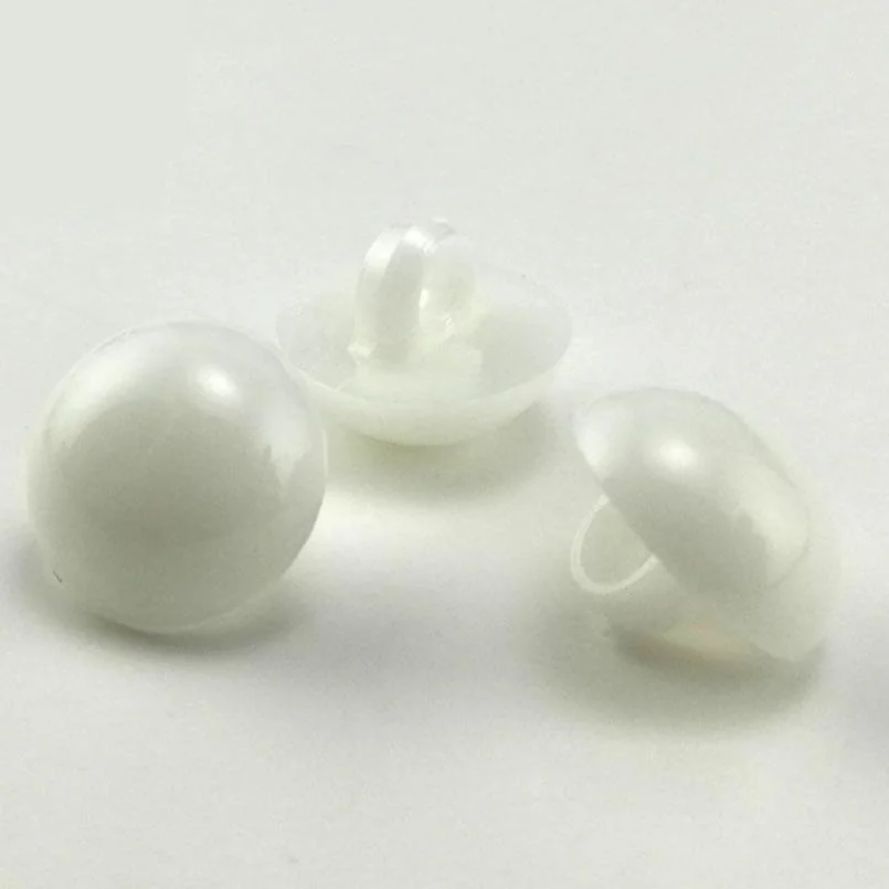 Plastic Electroplated Mushroom Buttons with Feet, Semi-Circular Plastic Coat Decoration Buttons Th8332