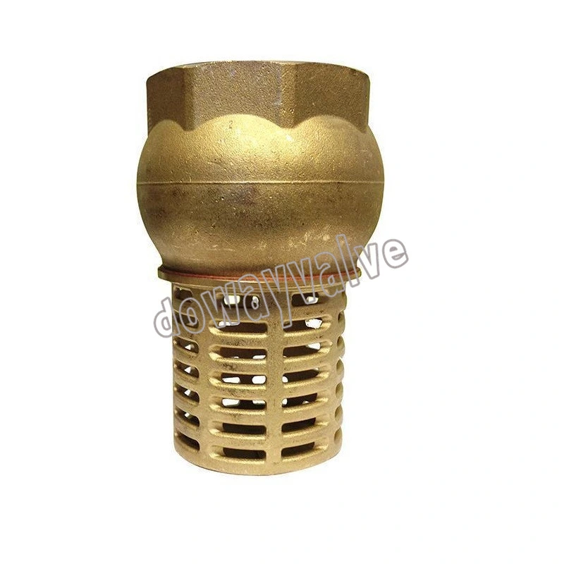 Brass Foot Valve Female Threaded Water Pump Bottom Valve