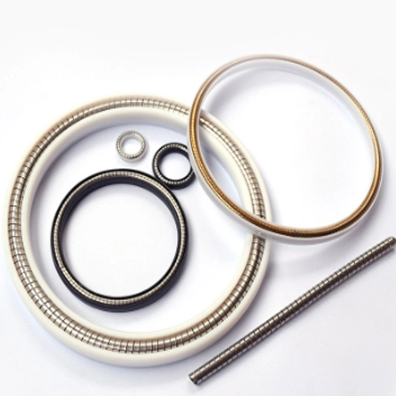 PTFE Spring Energized Seals Peek Double Lip Valve Upe Hydraulic Seal