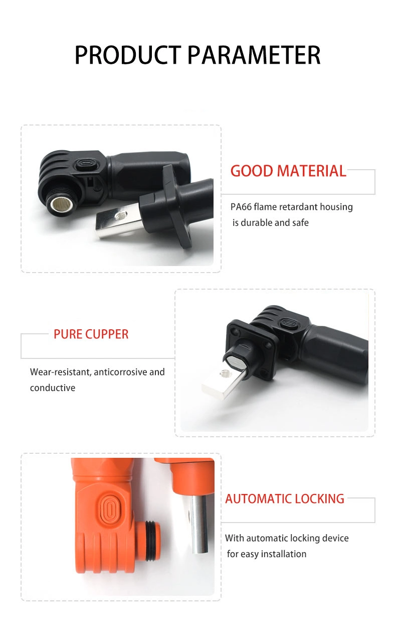 New Battery Energy Storage Connector Terminal Wire Cable for Hv High Voltage Power IP67 Waterproof