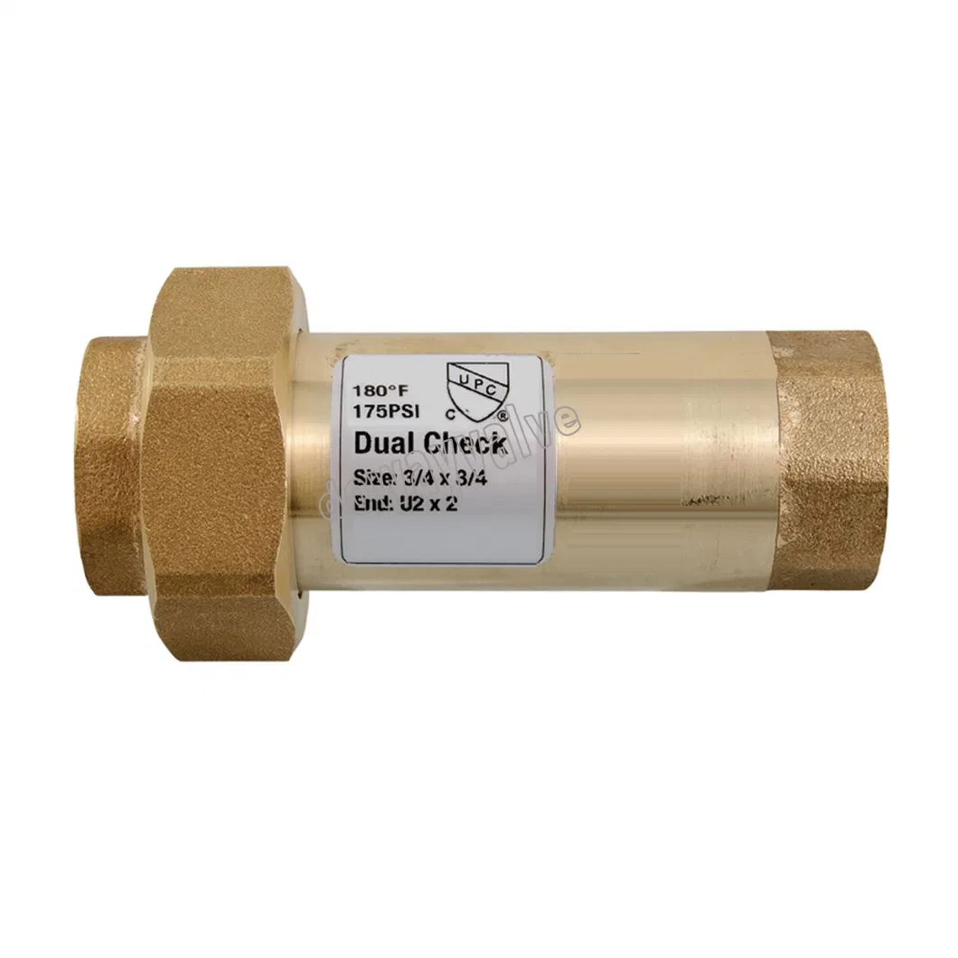 Female Threaded Copper Body Lead Free Dual Check Valve