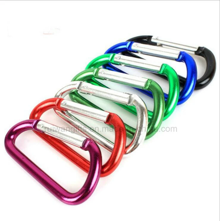 6# Aluminum Carabiner D Type Spring Snap Hook, Carabiner Hook