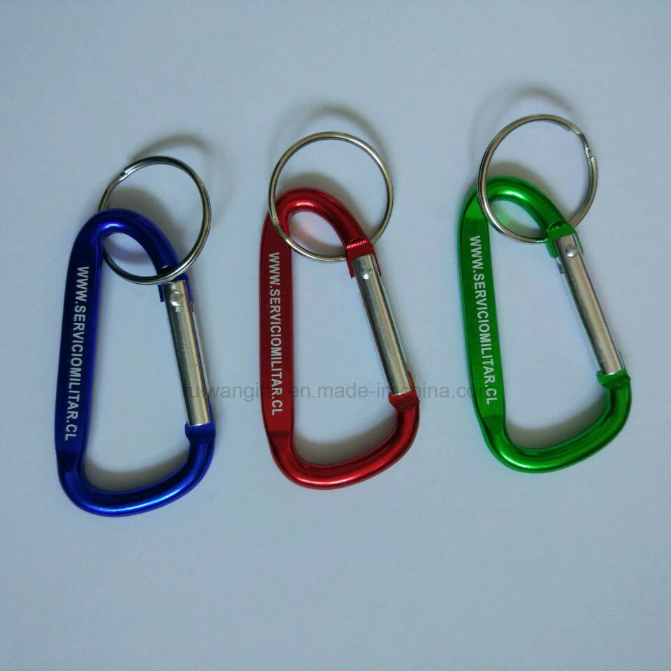 6# Aluminum Carabiner D Type Spring Snap Hook, Carabiner Hook