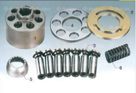 PC40-8 Pump Spare Pump Parts Cylinder Block Valve Plate Coil Spring