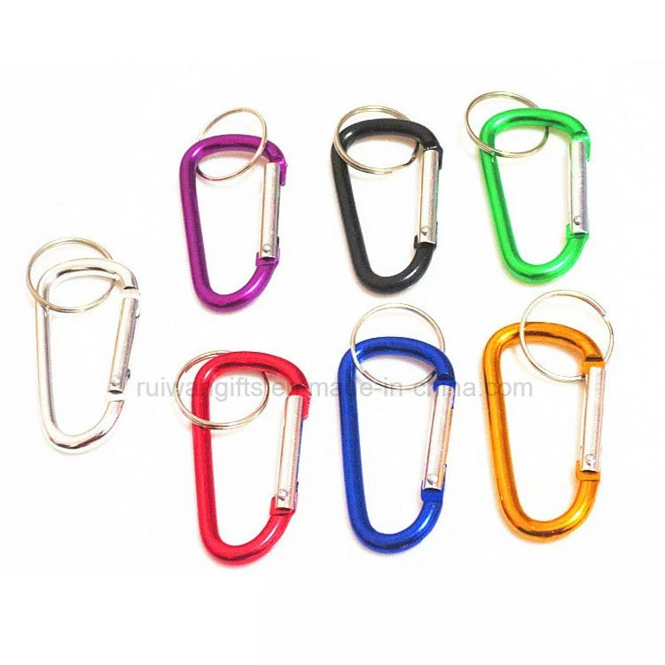 6# Aluminum Carabiner D Type Spring Snap Hook, Carabiner Hook