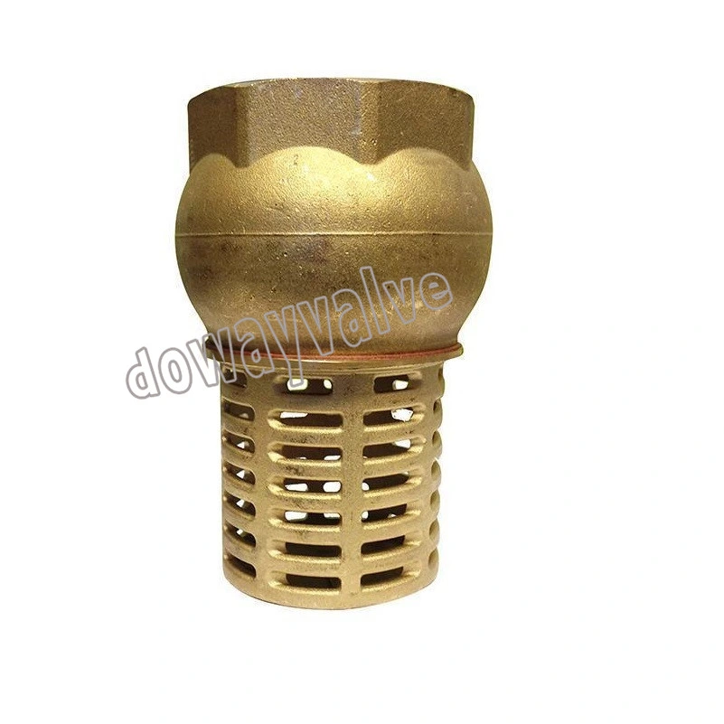 Brass Foot Valve Female Threaded Water Pump Bottom Valve