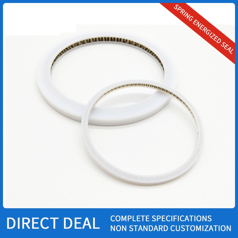 High-Quality Inner Surface Spring Energized Seal Ddopts PTFE Material Spring Seal Ring