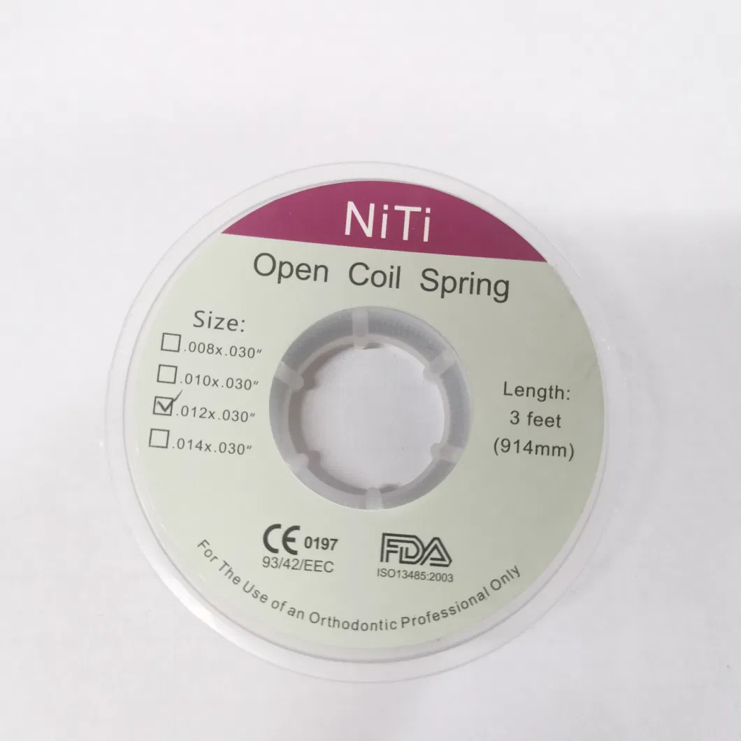 Orthodontic Dental Material Supplier Orthodontic Niti Open Coil Spring