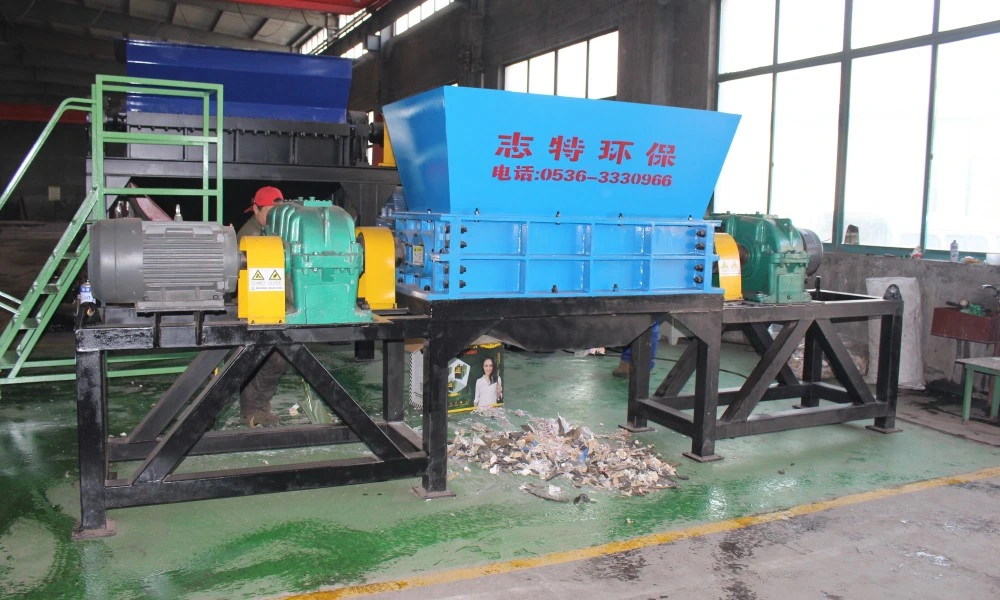 Customized Double Shaft Shredder for Plastic Film/Case/Tire/Pet Bottle/Foam/Scrap Metal/Sofa/Spring