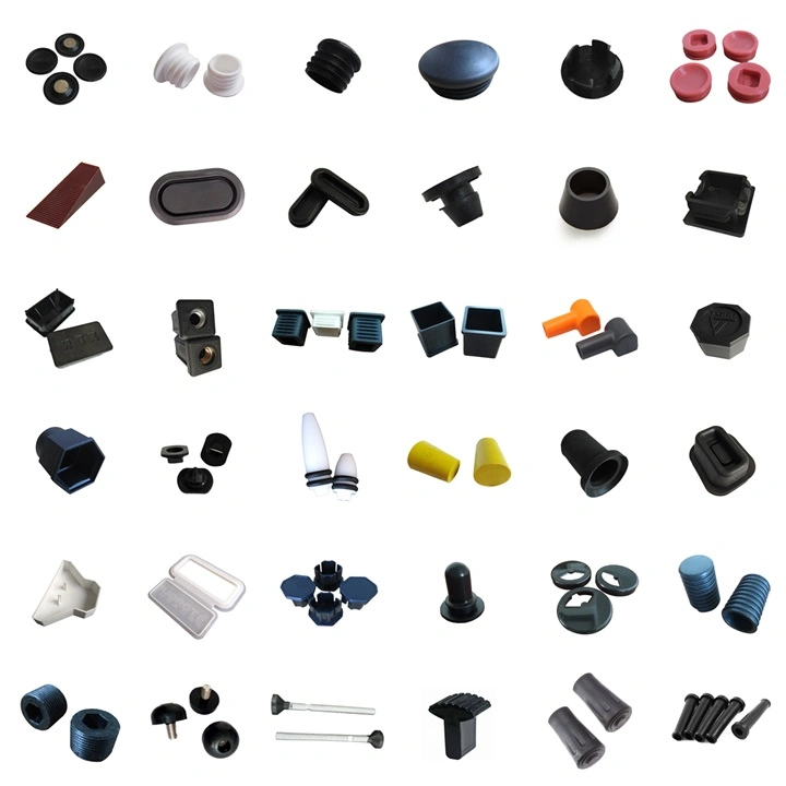 OEM Machinery Seal Cover Cap and Plugs / Silicone Rubber Grooved Bumper Buttons for Hole