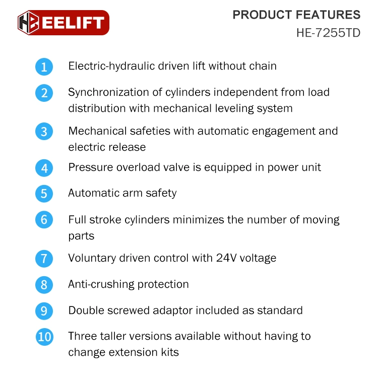 Car Lift/Two Post Lift/Hydraulic Hydraulic Car Lifter Price/Lifting Equipment/Car Lifter