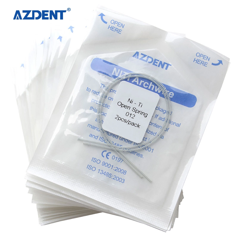 Azdent Dental Orthodontic Use White Color Niti Dental Open Coil Spring 012