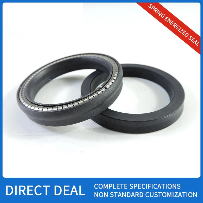 Custom Carbon Fiber Spring Energized PTFE Seal Rubber Seal Sealing Ring Spring Seal