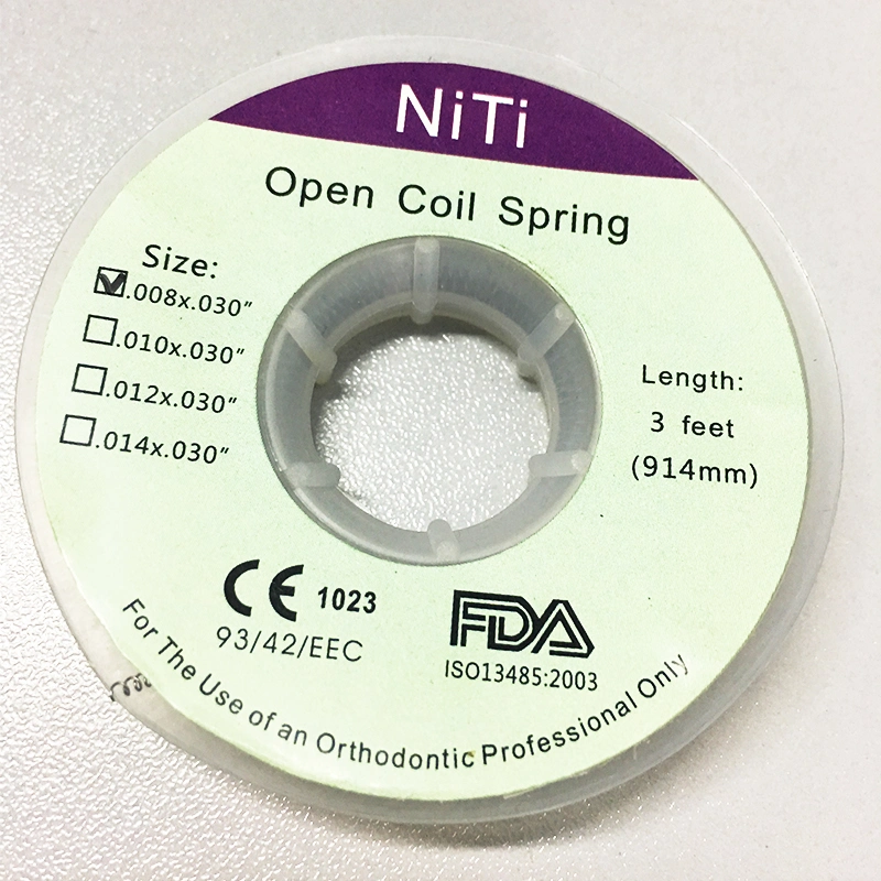 Orthodontic Dental Material Supplier Orthodontic Niti Open Coil Spring